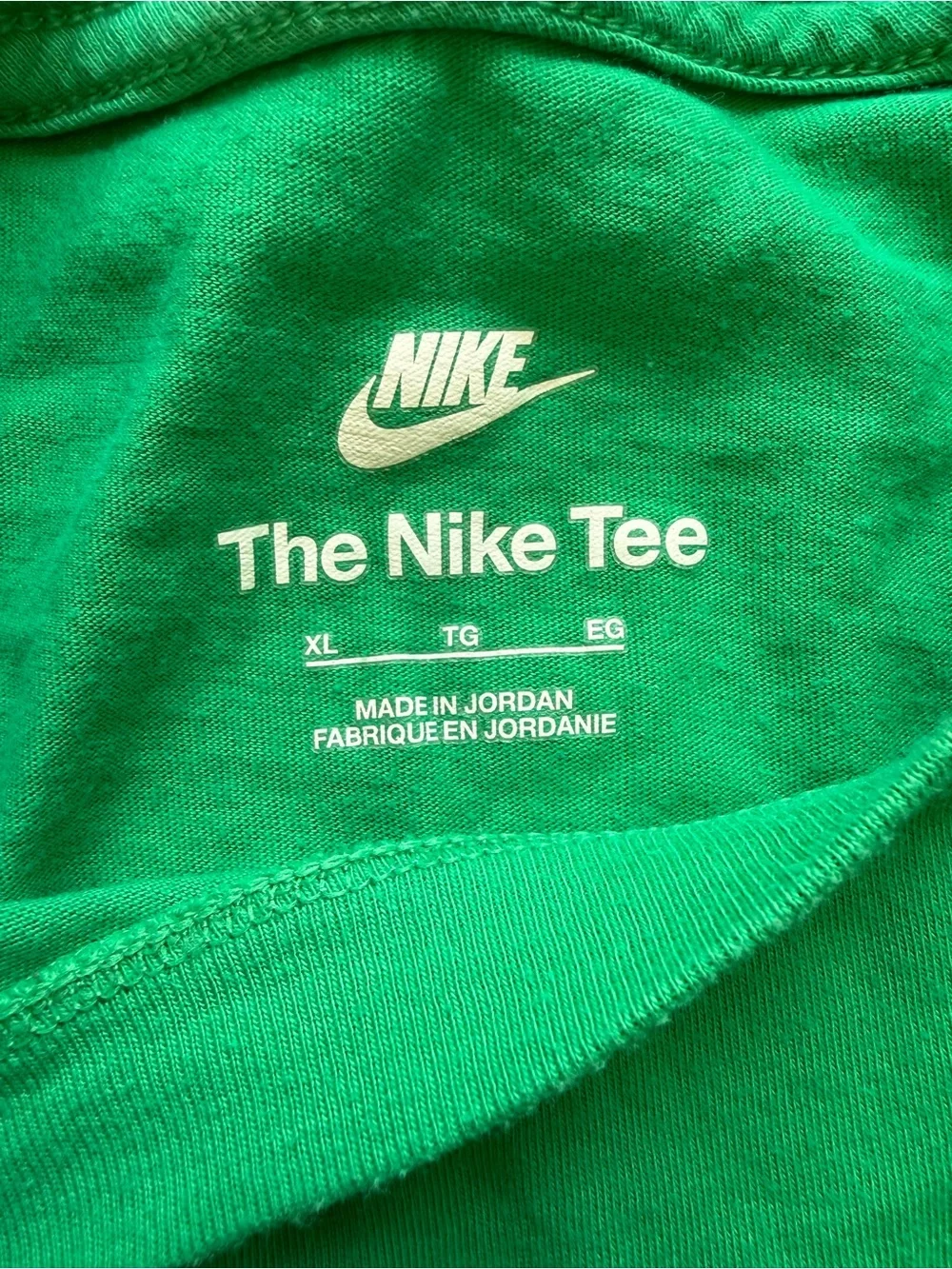Nike Mens  Casual T Shirt Logo Tee XL Green Streetwear Athletic Athleisure